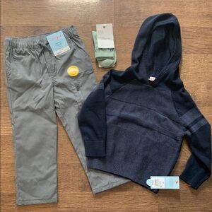 Cat & Jack Navy and Gray Kids Bottoms Set